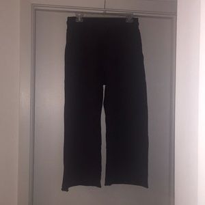 Pact organic cotton wide leg crop sweatpants